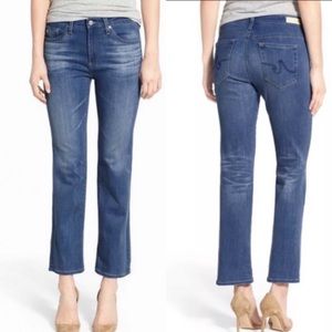 AG Jodi High-Rise Slim Flare Crop Denim Jeans